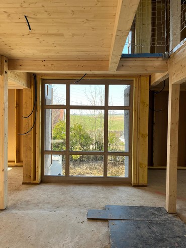 Chassis vitr pour maison contemporaine